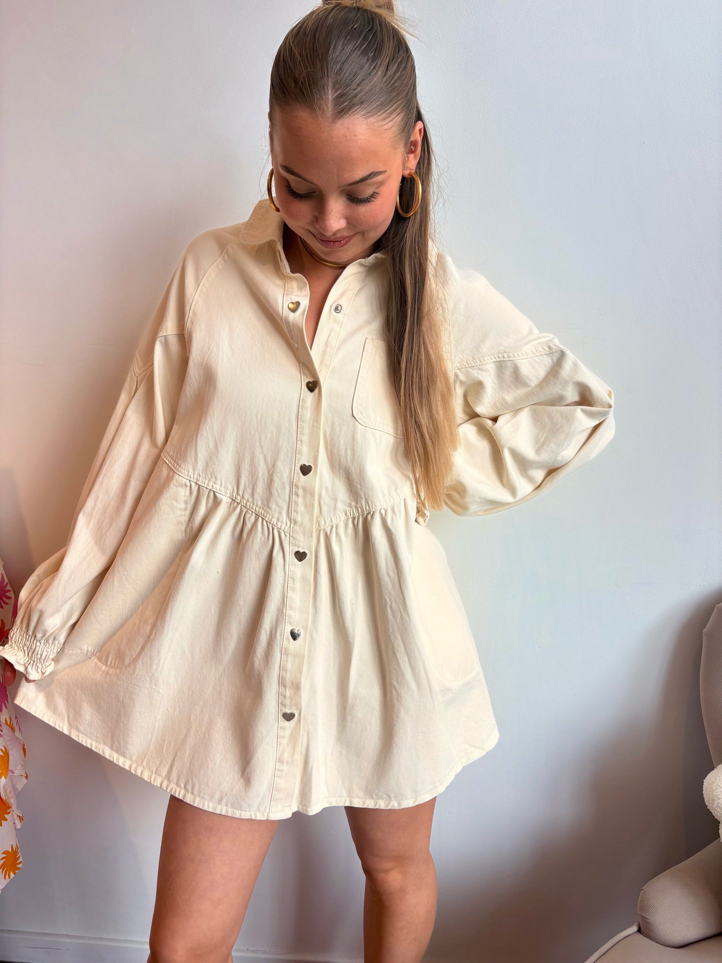 Robe jeans cœur