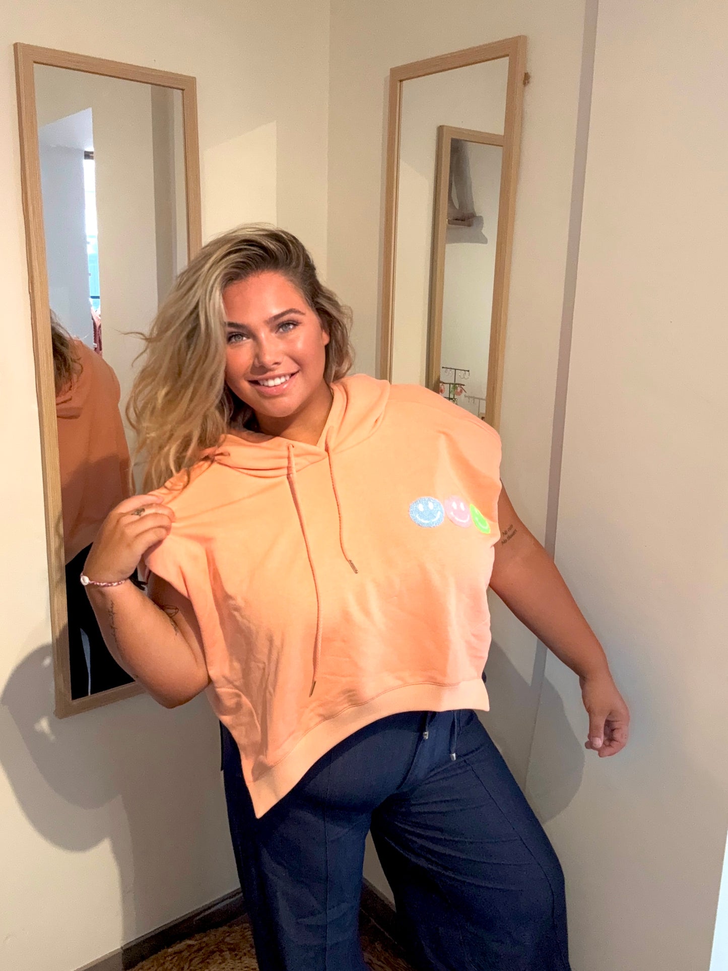 Sweat smile