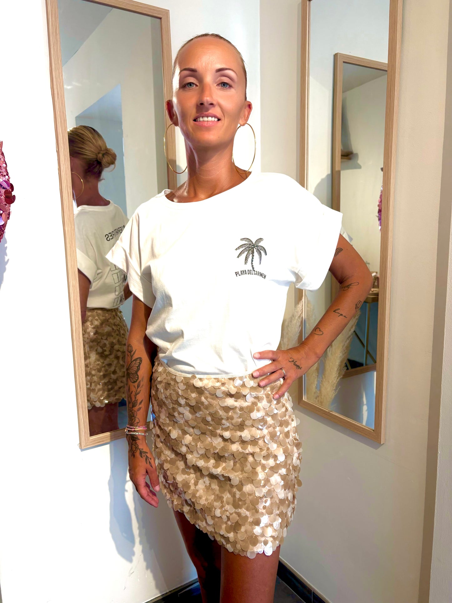 Jupe à sequins