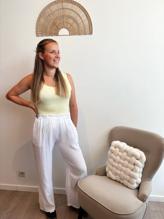 Pantalon gaz de coton