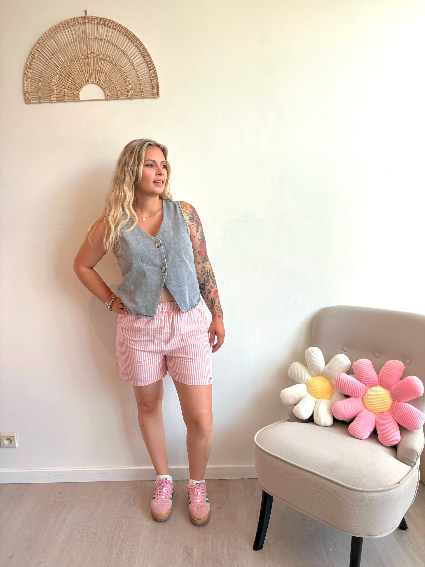 Haut jeans gris