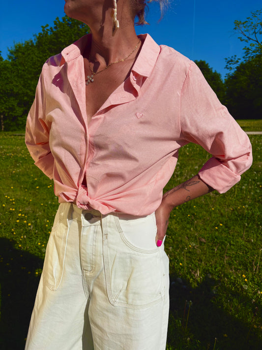 Chemise rose