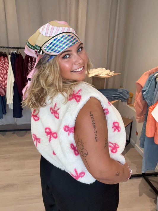 Veste sans manches noeud