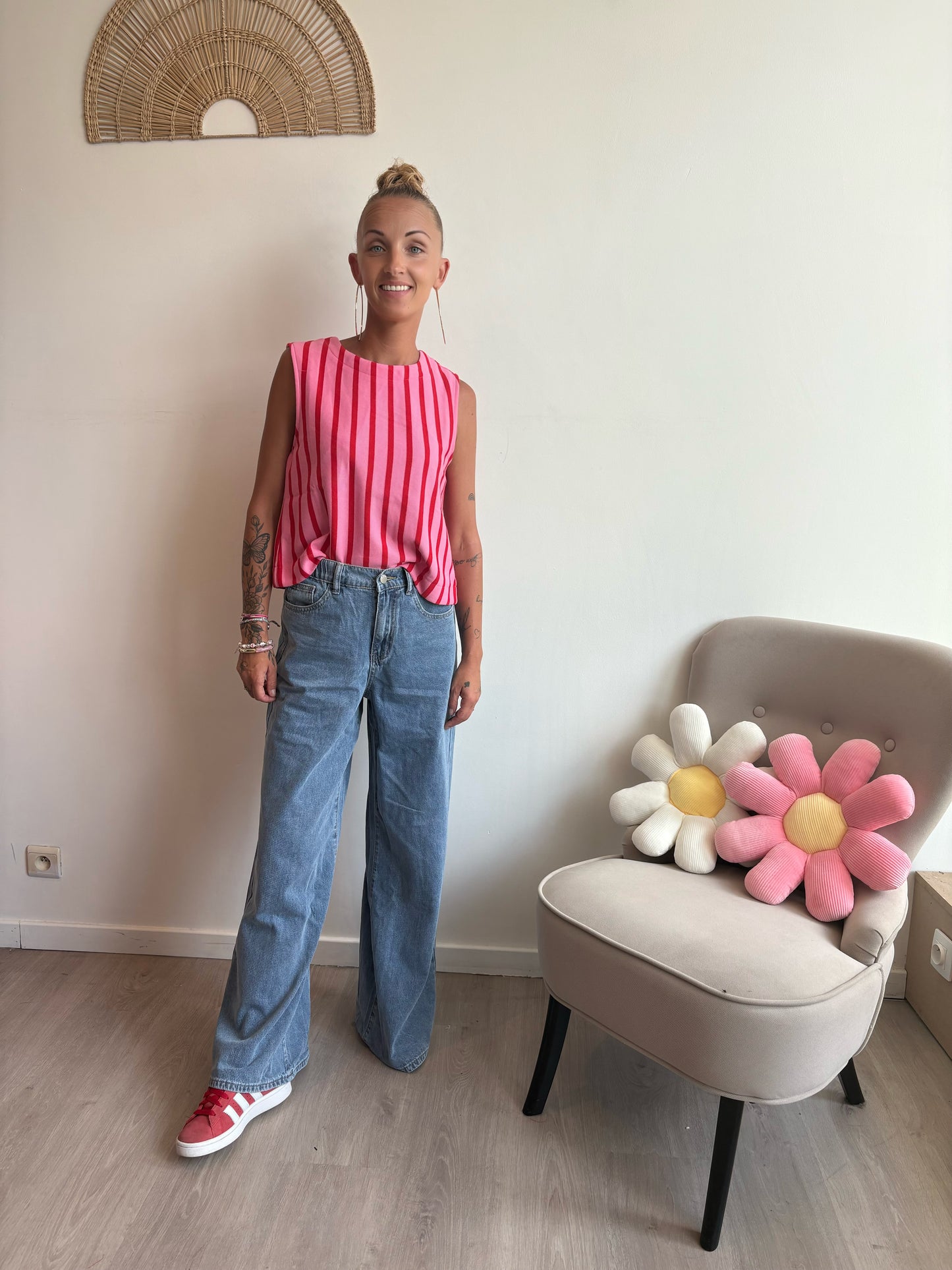 Jeans Wide legs cœur