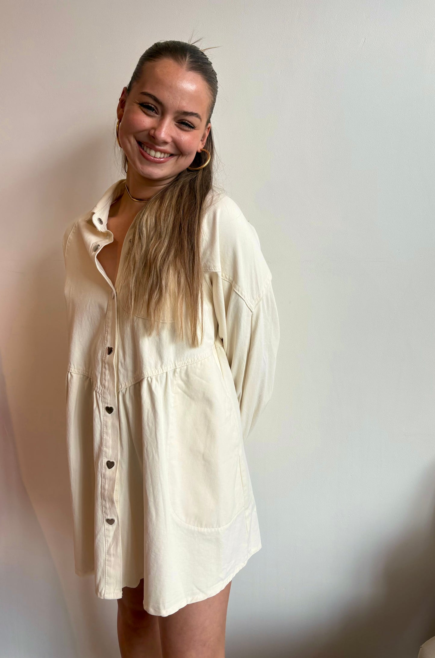 Robe jeans cœur