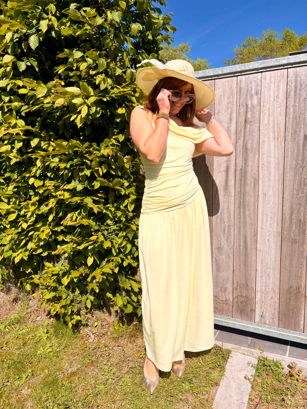 Robe jaune bohème