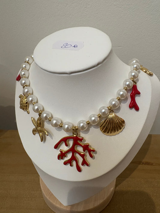 Collier perle marins