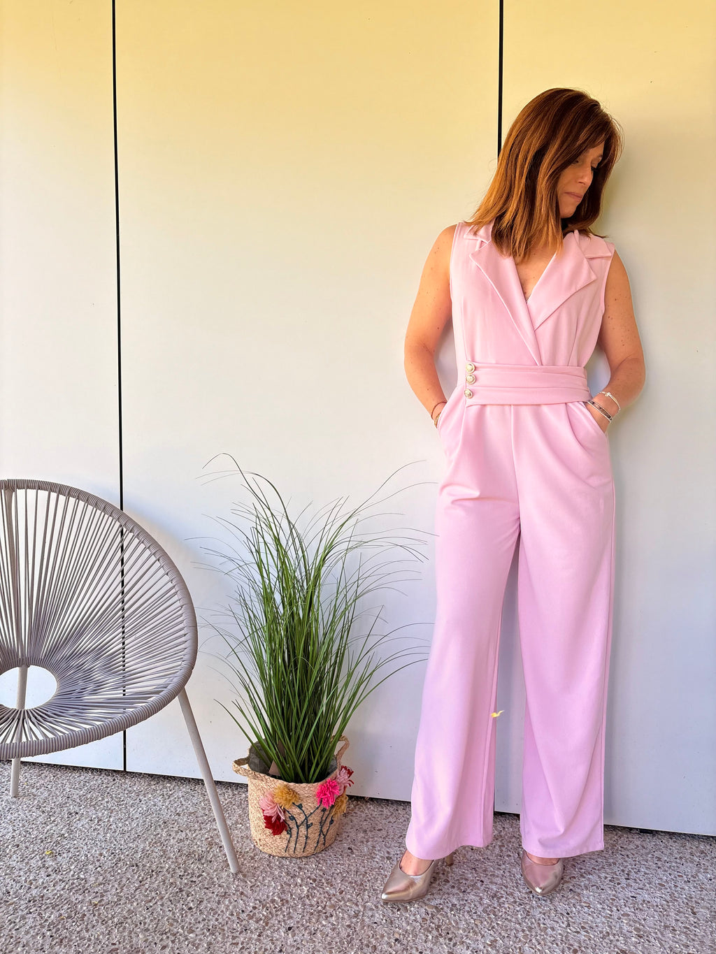 Combinaison pantalon ceinturée