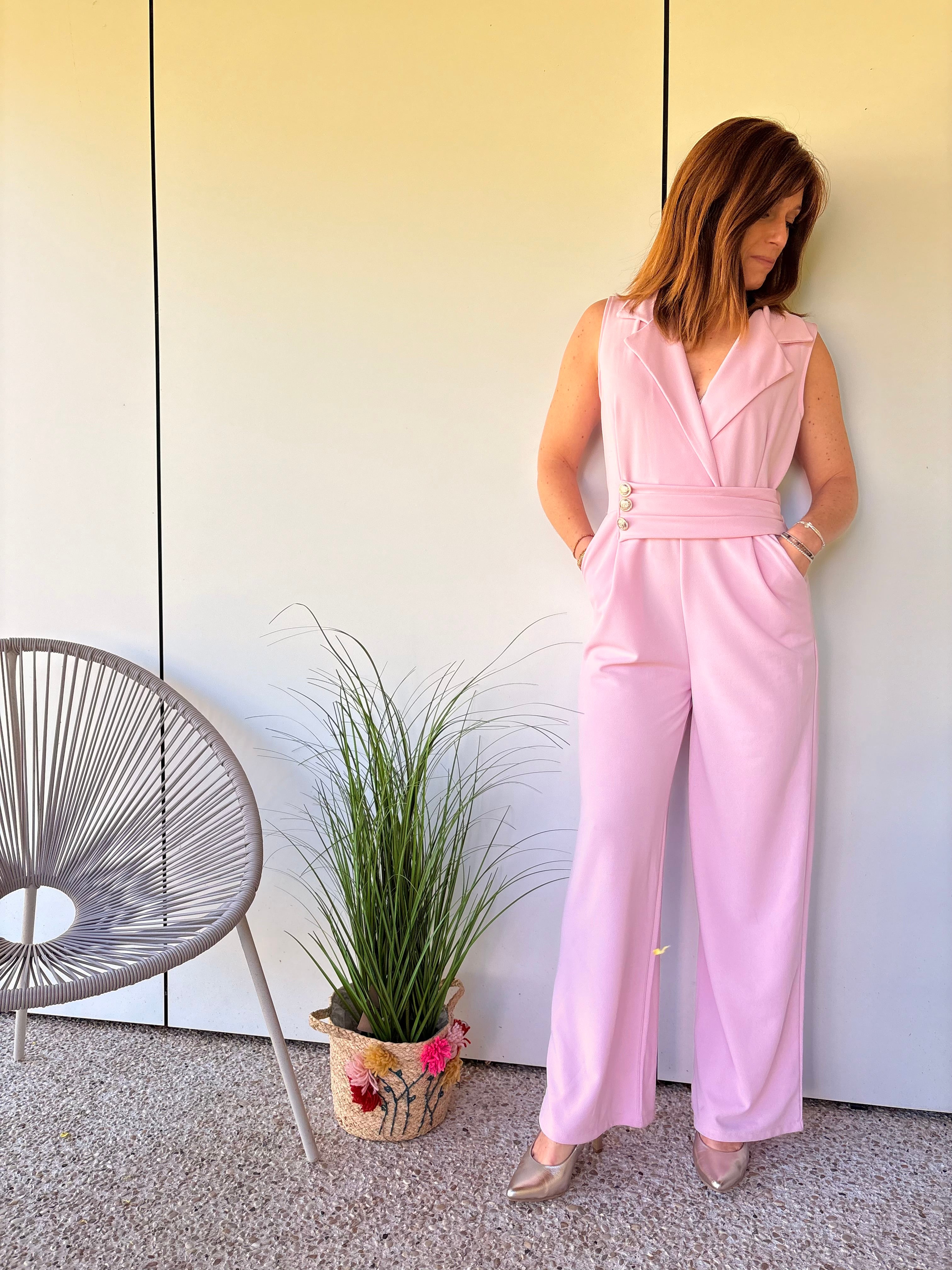 Combinaison pantalon ceinturée