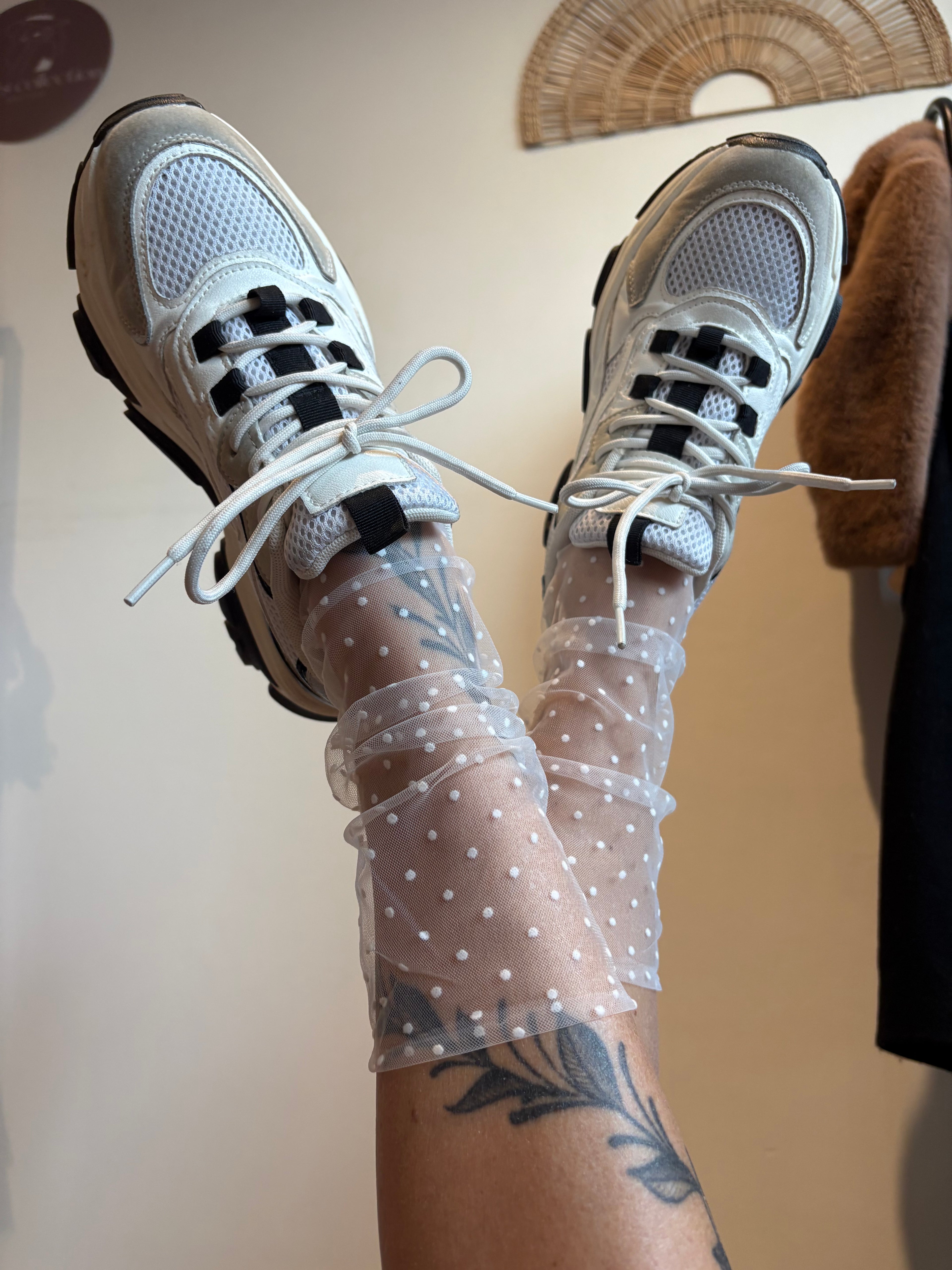 Chaussette transparente