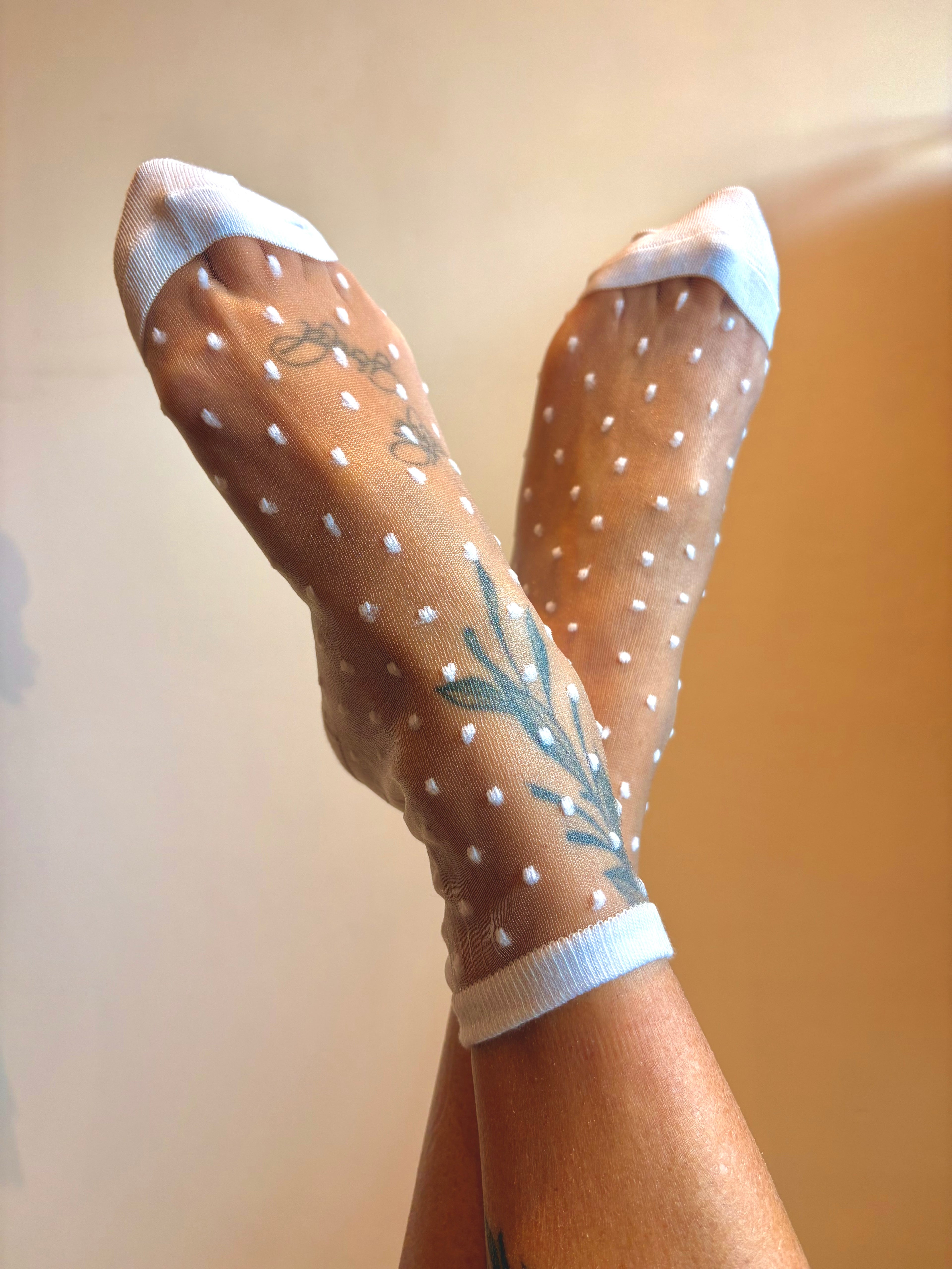 Chaussette transparente