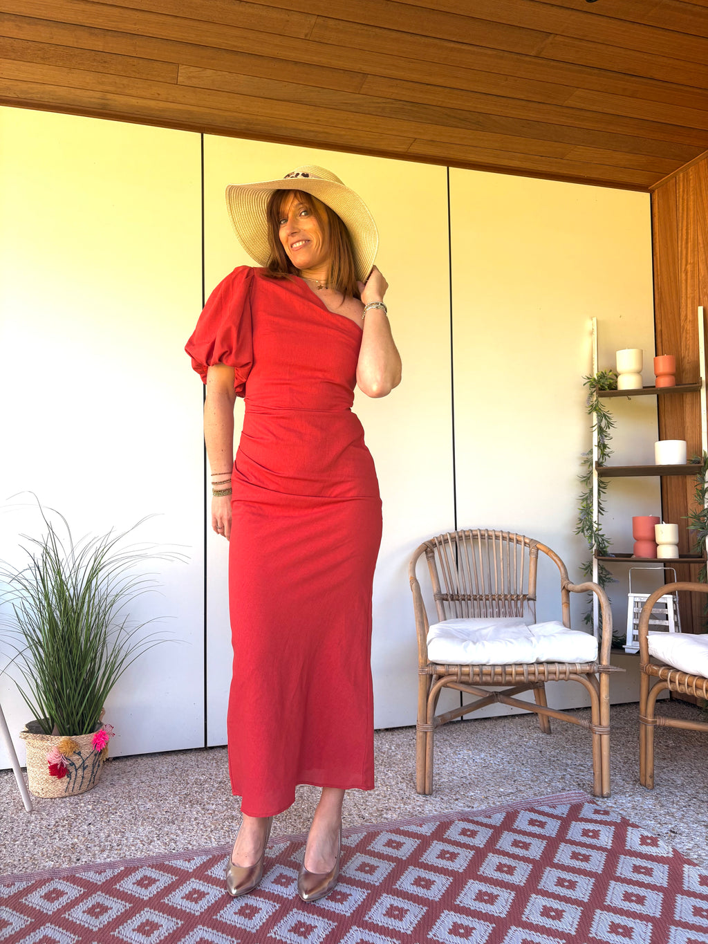 Robe terracotta