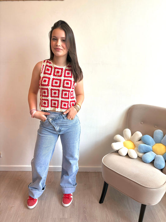 Jeans asymétrique