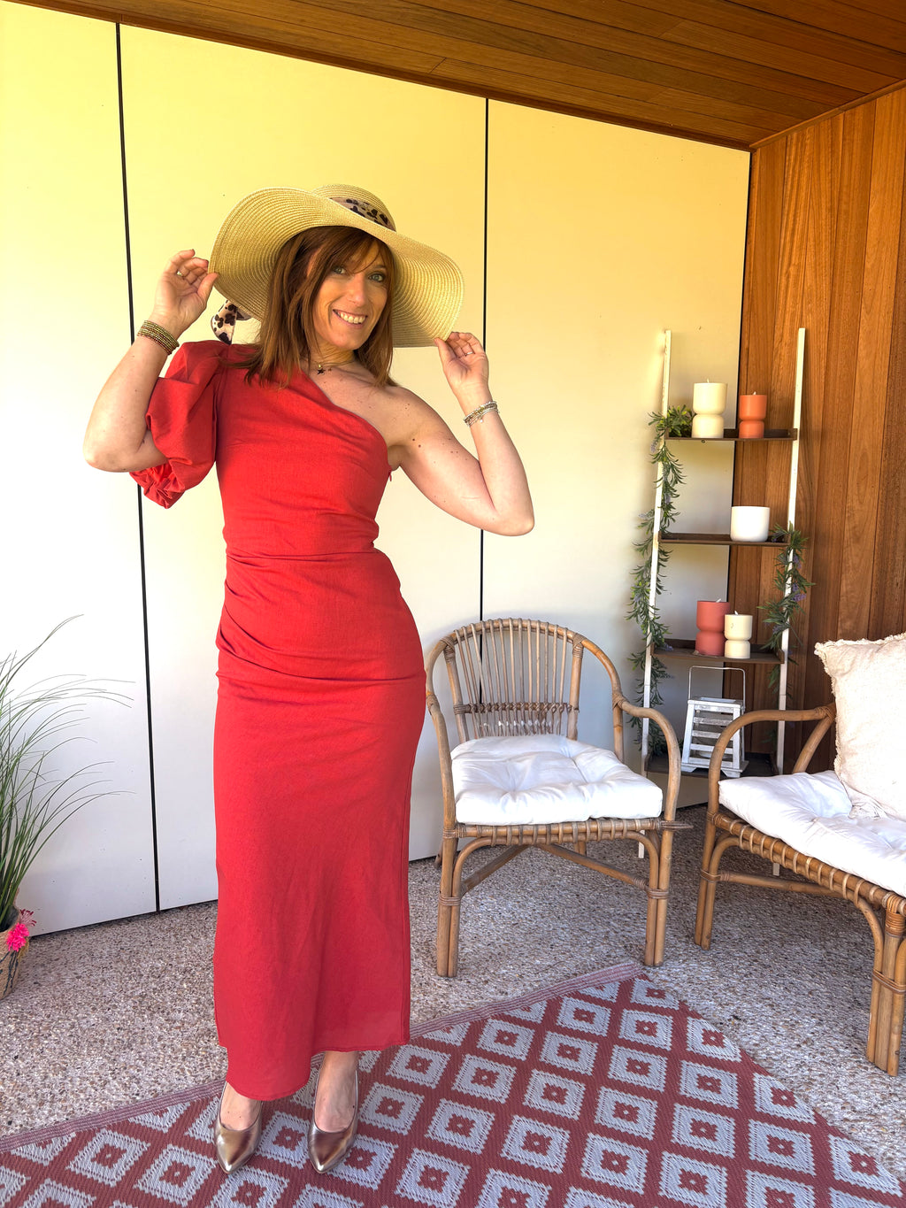 Robe terracotta