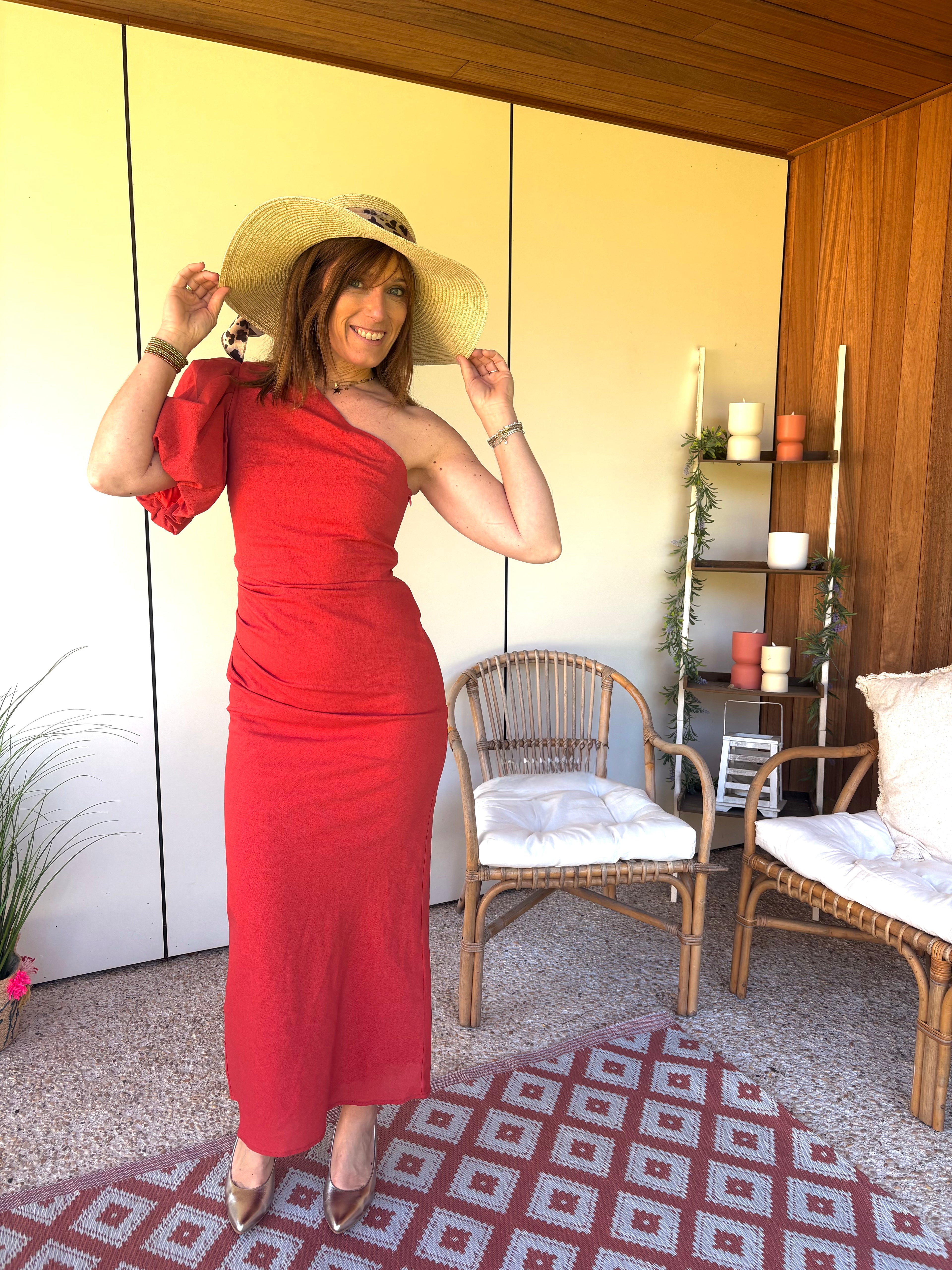 Robe terracotta