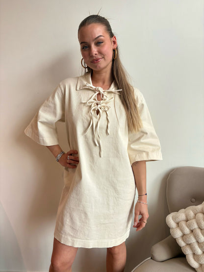 Robe jeans noeud