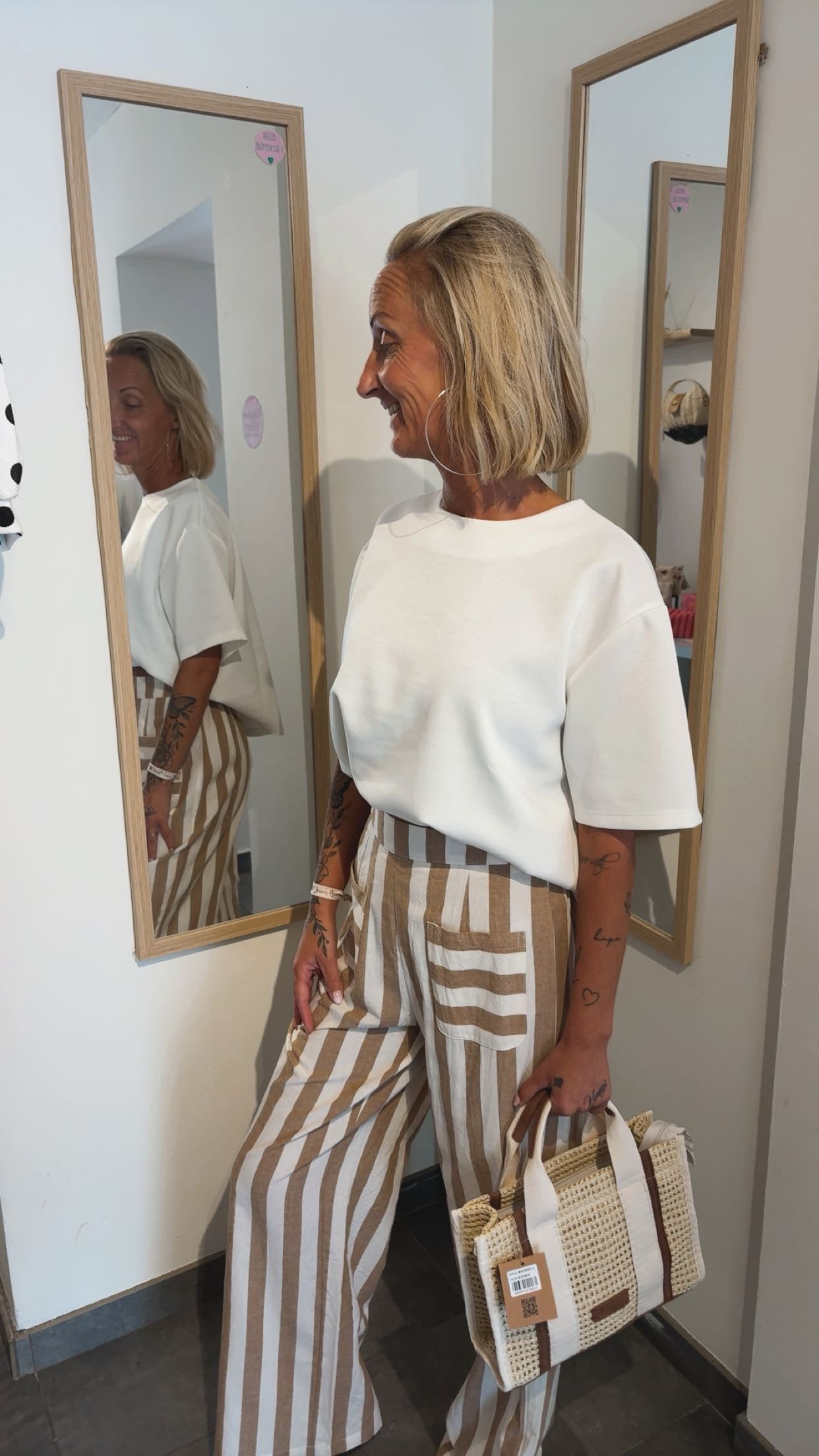 Pantalon rayé