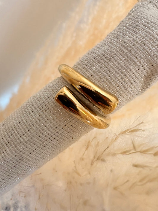 Bague double élan