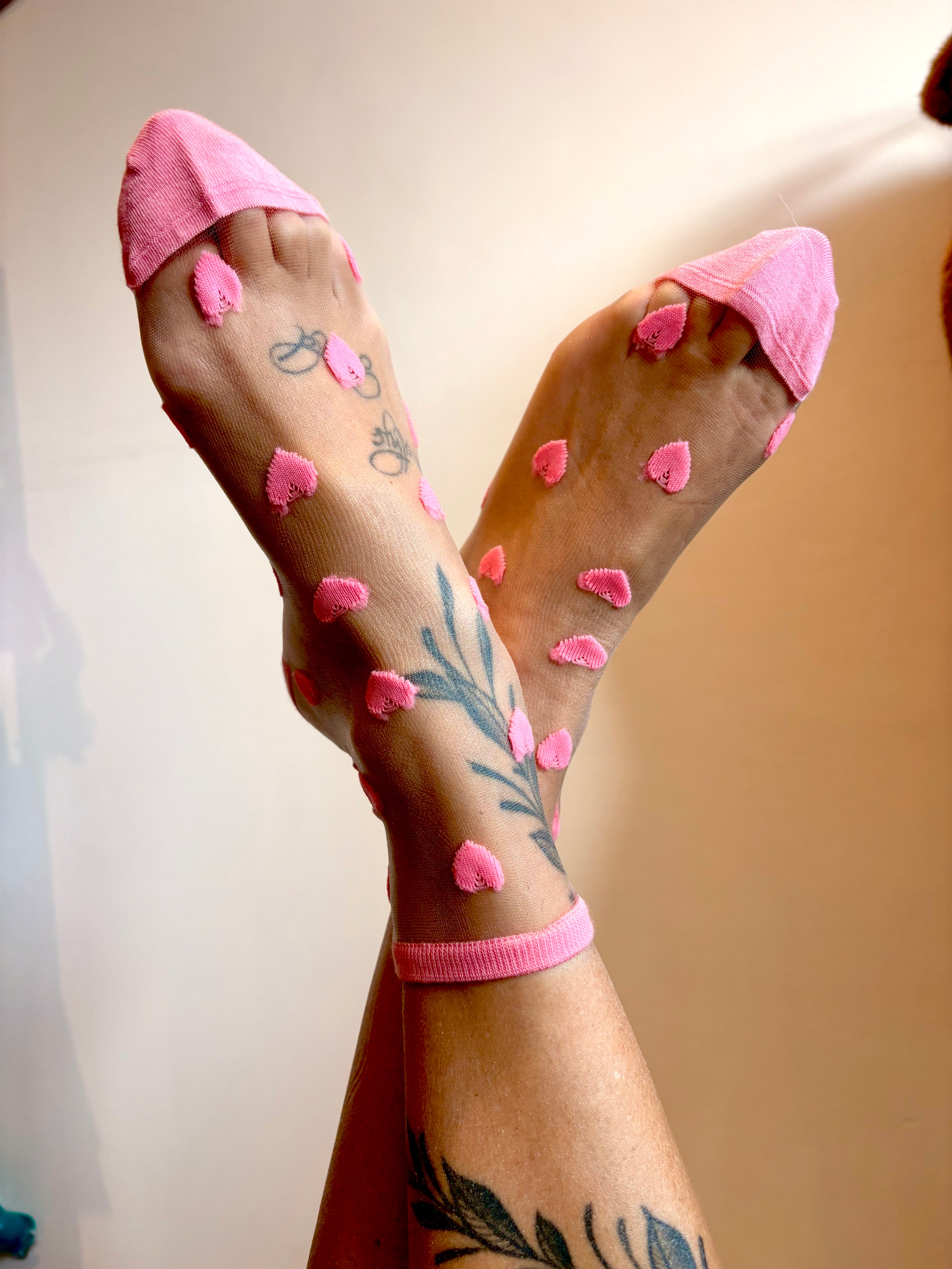 Chaussette transparente