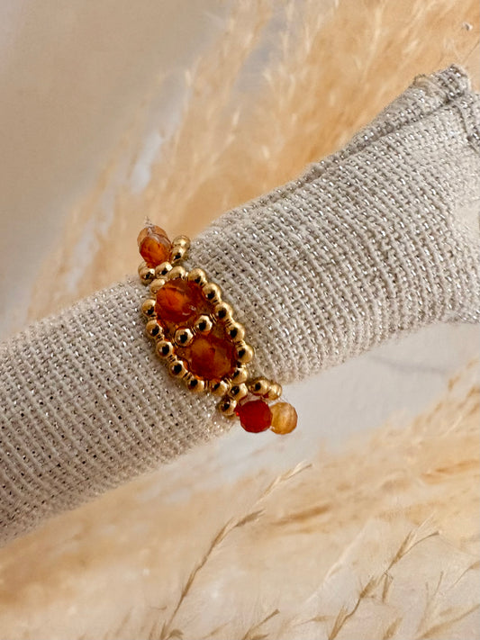 Bague perle de feu