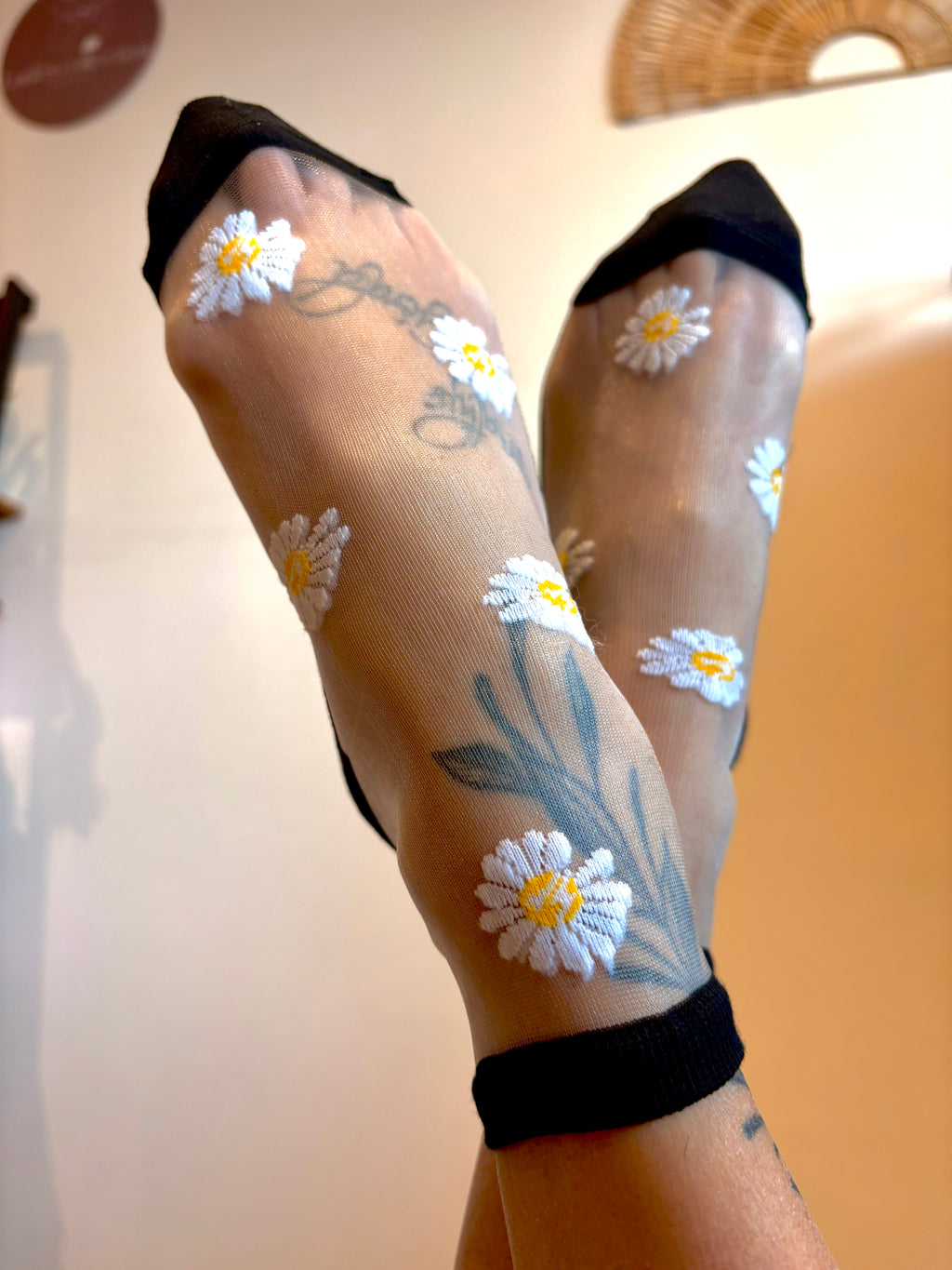 Chaussette transparente