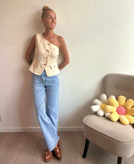 Jeans asymétrique