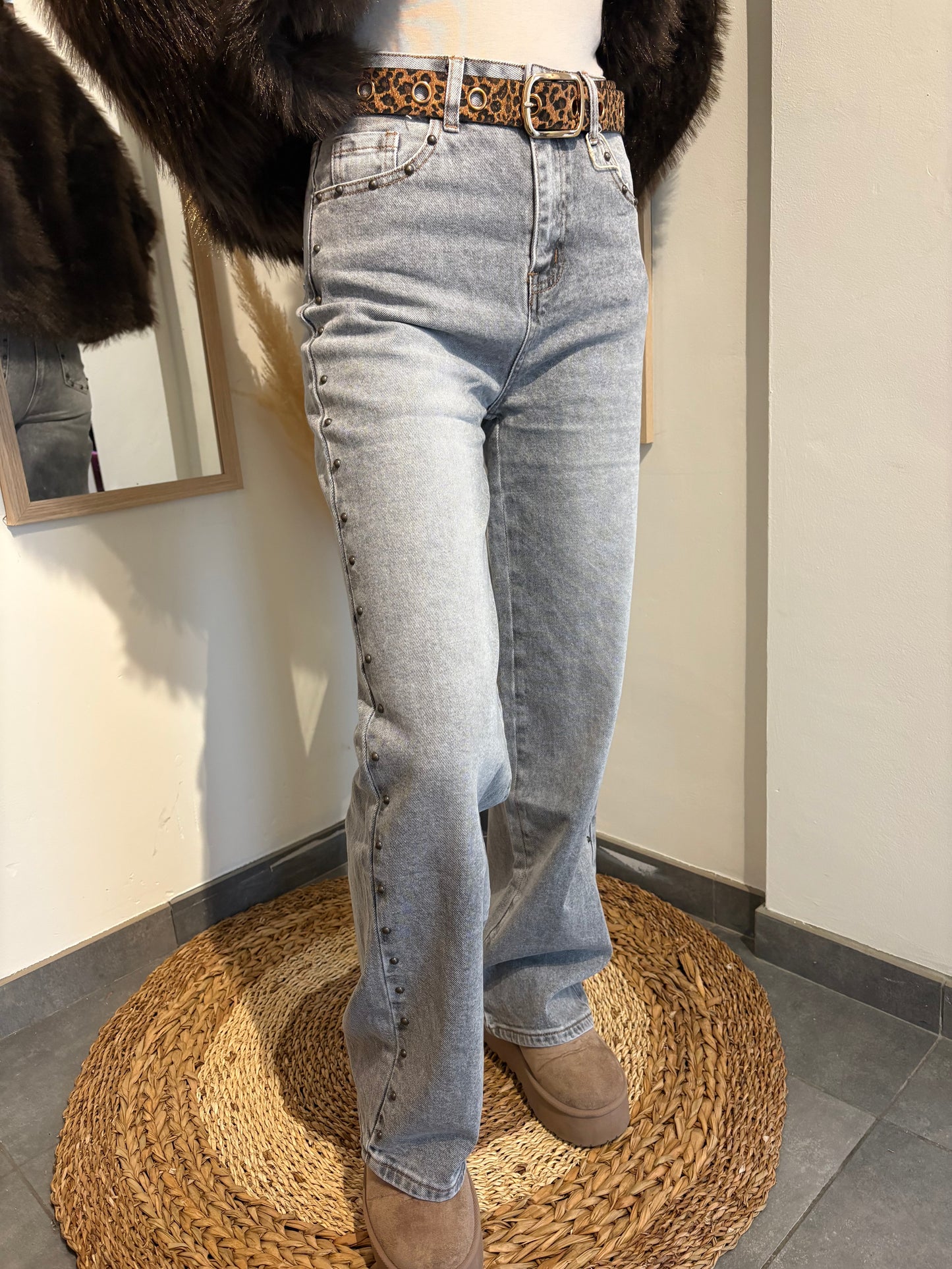 Jeans gris clou