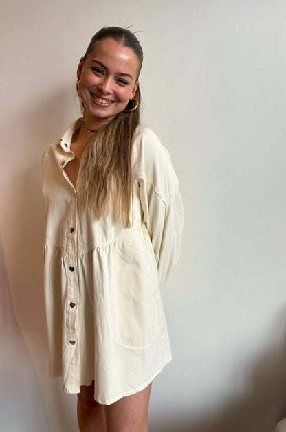 Robe jeans cœur