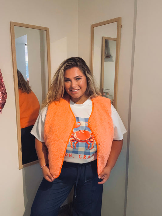 Veste sans manches orange