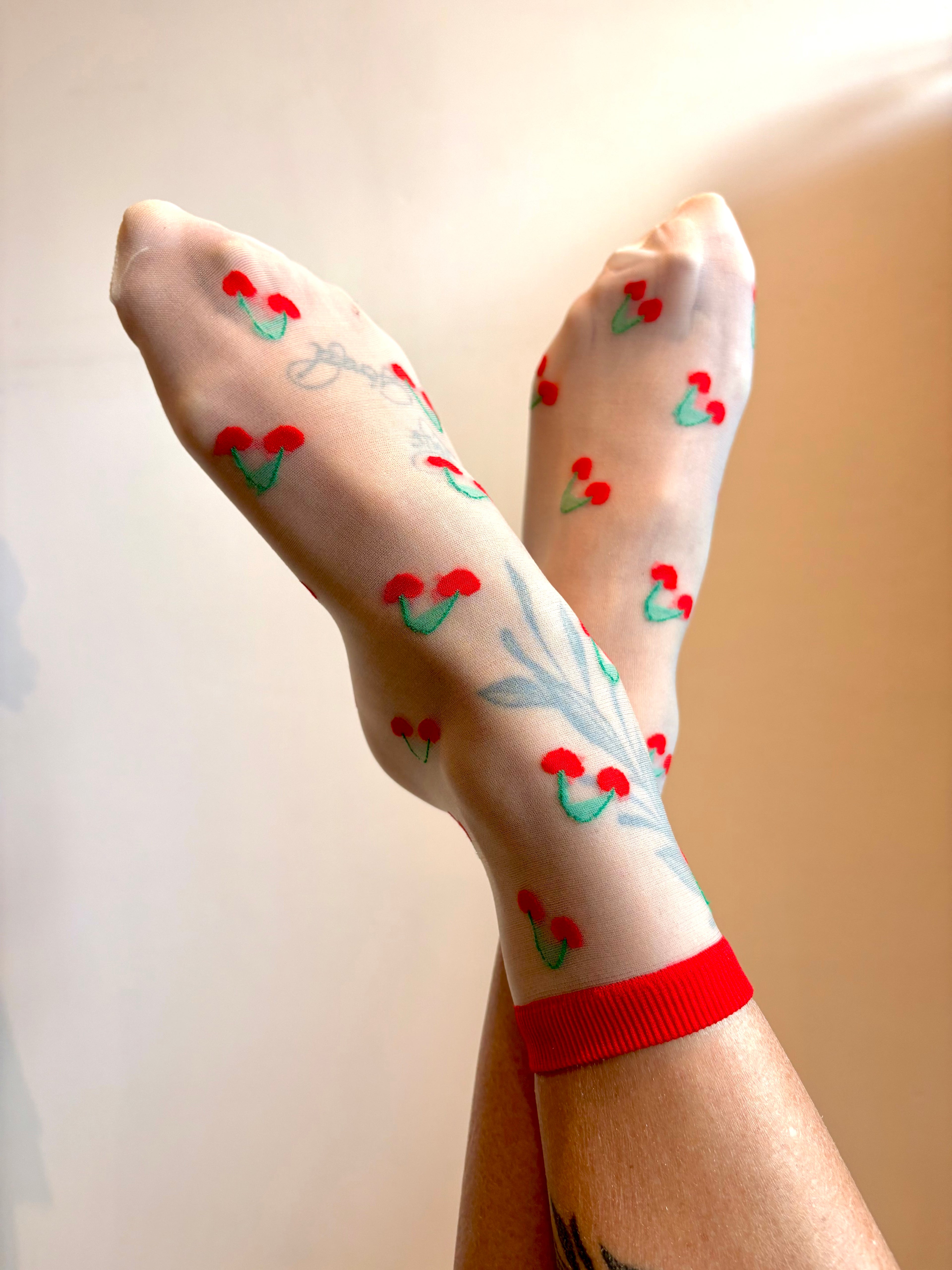 Chaussette transparente