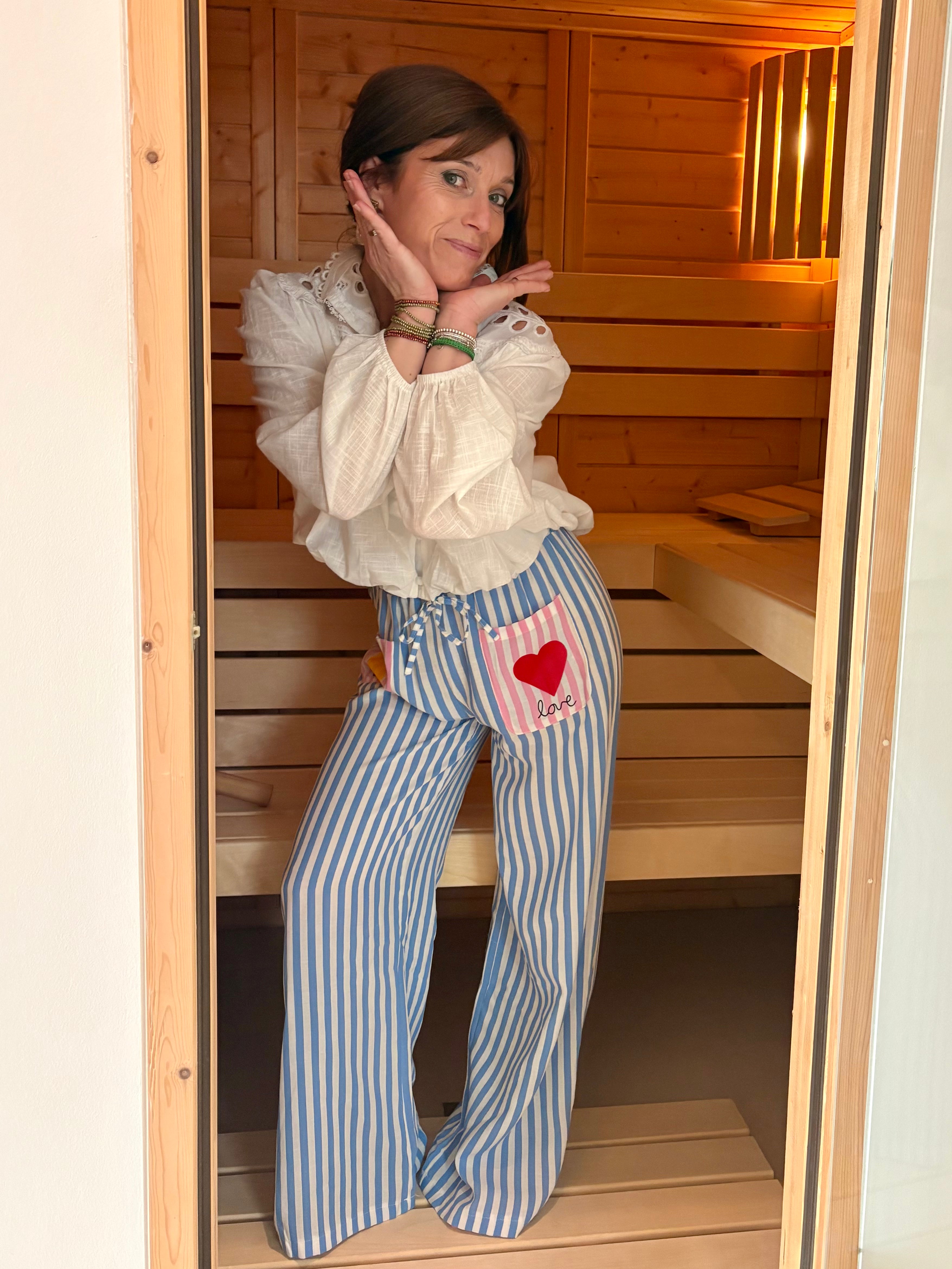pantalon rayé